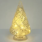 Chiny Salable Lighted Christmas Ornament Glass Tree producent
