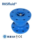 China BS EN Nozzle check valve ductile iron double flanged spring loaded silent check valves for sump pump pn16 manufacturer
