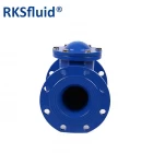 China DIN non return valve ductile iron normal temperature PN16 DN150 threaded flange end ball check valve for water oil gas manufacturer