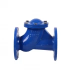 Cina DN100 4" ductile iron PN16 threaded and flanged ball check valve non-return check valve produttore