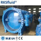 China DN1800 ductile iron SS304 SS316 seat double eccentric butterfly valve in industrial pipelines manufacturer