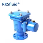 China DN80 DN100 T Type Air Valve Double Orifice pn16 for water sewage manufacturer
