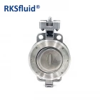 China Metal sealing high performance butterfly valves CF8 butterfly valve manufacturer