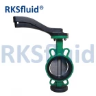 China PN16 ductile iron body disc SS410 shaft EPDM seal Bore head Customized colour 3 inch DN80 Wafer type butterfly valve manufacturer