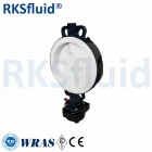 China PTFE Rubber Wafer Type Ductile Iron Material Pneumatic Butterfly Valve manufacturer