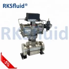 China RKS high temperature hard seal floating ball valve manufacturer