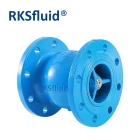 중국 RKSfluid DIN BS EN 비 슬램 체크 밸브 DN80 DN100 3IN 4IN 연성 철 노즐 체크 밸브 PN16 하수 제조업체