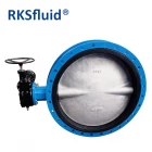 China RKSfluid ferro fundido dúctil EPDM DN1100 resiliente assento de válvula de borboleta flange fabricante