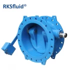 China Supplier provided ductile cast iron SS316 hydraulic tilting butterfly type check valve with counter weight and hydraulic damper manufacturer