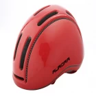 China New Arrival Red Cycling Helmet With Removable Rain Cove manufacturer