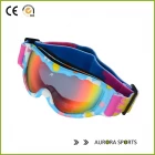 China New echte Marke multicolor Schneebrille Anti-Fog-große kugelförmige professionellen Skibrillen Hersteller