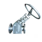 China DN80 PN25 B348 Gr2 Y-Kugelventil mit RF-Griff Hersteller