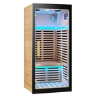 China Factory Direct Supply 1 Person Graphene Sauna Room with Stainless Steel Edging manufacturer