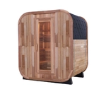 चीन Luxury Curved Glass Corner Sauna Room 2 Person Infrared Corner Sauna Wooden Home Sauna Cabin - COPY - 8somau उत्पादक
