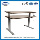 Chine Cleaner safer adjustable hand crank standing desk with steel handle fabricant