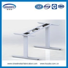 Chine Metal frame A6 electric standing desk with wooden desktop height adjustable desk riser fabricant