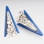 الصين 2014 rhinestone women fashion triangle shaped clip on earrings الصانع
