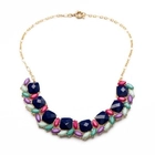 الصين 2014 wholesale fashion acrylic bead jewelry bib necklace STN012 الصانع