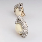 الصين Animal sex with ladies cute heart rhodium earring E30091 الصانع