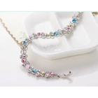 China China OEM fashion jewelry factory private label 925 sterling silver / brass bead Austrian crystal charm bracelet manufacturer