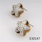 الصين Clip chinese saudi gold jewelry flower earrings designs E30147 الصانع