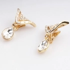الصين Crystal fashion zircon stud earrings designs clip on earrings E30086 الصانع