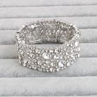 الصين Fashion Elastic String Bangles Crystal Rhinestones Bangles and Bracelets For Wedding Women Jewelry الصانع