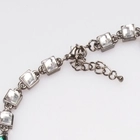 الصين Gun Metal Chain White and Green Crystal Necklace الصانع
