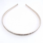 الصين Hair for men silver plain elastic wholesale metal headband H50023 الصانع