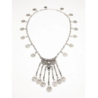 China Handmade pewter ebay silver turkish coin statement necklace manufacturer