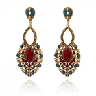 China Jewelry Fancy designer exotic earrings for women Rhinestone dangle earrings manufacturer