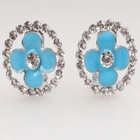 الصين Latest design made in korea colorful clover earring E30089 الصانع