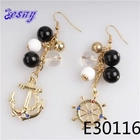 الصين Metal beaded jhumka cheap dangling sailor earrings designs E30116 الصانع