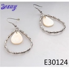 الصين Shenzhen pearl drop fancy for party girls design earrings designs E30124 الصانع