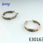 الصين Stud tribal hoop earrings silver settings earring E30163 الصانع