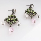الصين Turkish daily wear 2014 fashion crystal earrings designs E30079 الصانع