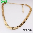 الصين chunky necklace bling bling wholesale saudi gold jewelry N90220 الصانع