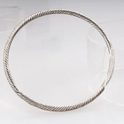الصين cute girls sex bangle spiral silver thin bracelet B10151 الصانع