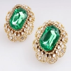중국 ebay gold crystal wholesale clip earrings E30037 제조업체