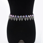 الصين fashion jewelry accessory belly chain crystal shiny necklace الصانع