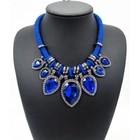 الصين fashion jewelry adjustable cord crystal choker necklace TBN008 الصانع