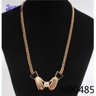 الصين fashion jewelry hand of fatima zircon choker necklace N90485 الصانع