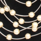 中国 fashion party multi strand metal choker pearl necklace N90097 メーカー