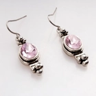 중국 fashion pink crystal zircon piercing earrings E30015 제조업체