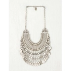 China fringe tassel silver coin stainless steel link chain necklace manufacturer