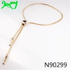 الصين gold keychain stretch star lariat choker necklace N90299 الصانع