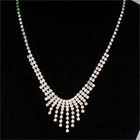 الصين jewelry wedding roll rhinestone cup chain tassel necklace N90231 الصانع