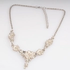 الصين metal rainbow flower fashion jewelry choker necklace N90190 الصانع