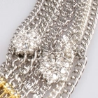 الصين multi silver chain flower jewelry costume necklace N90217 الصانع
