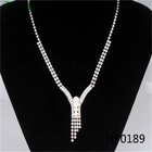 الصين natural pearl tassel crystal wedding necklace N90189 الصانع